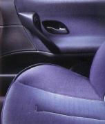 Privilge, ambiance Bleu. Sellerie velours Nino/cuir Magna